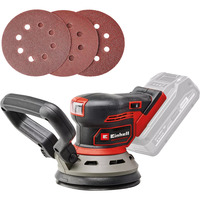 EINHELL Lijadora excéntrica profesional inalámbrica TP-RS 18/32 Li BL-Solo, 18 voltios, Lijadora orbital rojo/Negro