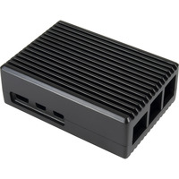 Inter-Tech Carcasa de aluminio Raspberry ODS-739, Caja/Carcasa negro