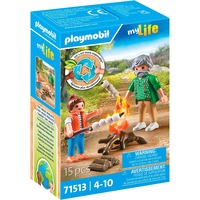 PLAYMOBIL City Life Fogata con malvaviscos, Juegos de construcción 
