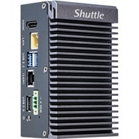 Shuttle Edge PC SPCEL03 0,46 l tamaño PC Negro x6413E Intel® SoC BGA 1493 1,5 GHz, Barebone gris oscuro, 0,46 l tamaño PC, Mini PC barebone, Intel® SoC, BGA 1493, DDR4-SDRAM, SATA