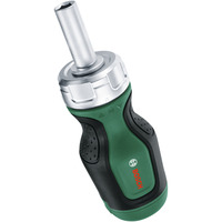 Bosch Destornillador de carraca corto con juego de puntas, 7 piezas, Conjuntos de bits verde/Negro