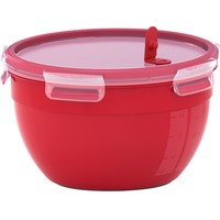 Emsa N10606 Alrededor Caja 2,6 L Rojo, Transparente 1 pieza(s) rojo, Caja, Alrededor, 2,6 L, Rojo, Transparente, Plástico, Alemania