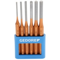 GEDORE Juego de punzones para pasadores 116 A, 6 piezas, PIN punch amarillo