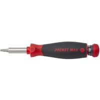 Wiha Destornillador con cargador de puntas PocketMax magnético negro/Rojo