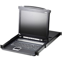 ATEN Consola LCD single rail con switch KVM integrado VGA PS/2-USB de 16 puertos 43,2 cm (17"), 1280 x 1024 Pixeles, TFT-LCD, 250 cd / m², 1000:1, 170°