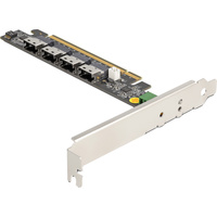 DeLOCK Tarjeta PCI Express x16 a 4 x interno SFF-8654 4i NVMe 