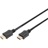 Digitus AK-330107-030-S, Cable negro