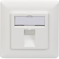 Digitus Caja vacía para módulos Keystone, 1x RJ-45, Caja de conexiones blanco