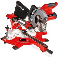 EINHELL Sierra de inglete y corte deslizante a batería TE-SM 36/210 Li-Solo, 36 Voltios (2x18V), Sierras de corte a inglete y a bisel rojo