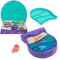 Spin Master Kinetic Sand, Project Planet Aguas profundas con 680 g de arena de juego y herramientas en forma de criaturas marinas, materiales respetuosos con el medio ambiente, juguetes sensoriales para niños y niñas a partir de 3 años, Juego de arena