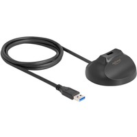 DeLOCK Soporte magnético USB-A 5 Gbps, Cable negro
