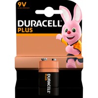 Duracell Plus 100 Batería de un solo uso 9V Alcalino Batería de un solo uso, 9V, Alcalino, 9 V, 1 pieza(s), Beige, Negro