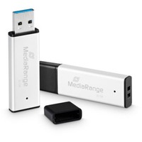 MediaRange High Performance 32 GB, Lápiz USB plateado/Negro