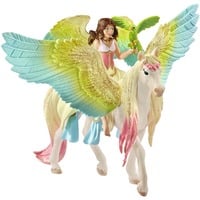 Schleich BAYALA Fairy Surah with glitter Pegasus, Muñecos 5 año(s), Multicolor, 1 pieza(s)