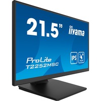 iiyama ProLite T2252MSC-B2 pantalla para PC 54,6 cm (21.5") 1920 x 1080 Pixeles Full HD LCD Pantalla táctil Negro, Monitor LED negro (mate), 54,6 cm (21.5"), 1920 x 1080 Pixeles, Full HD, LCD, 5 ms, Negro