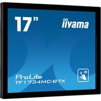 iiyama TF1734MC-B7X pantalla para PC 43,2 cm (17") 1280 x 1024 Pixeles SXGA LED Pantalla táctil Negro, Monitor LED negro, 43,2 cm (17"), 1280 x 1024 Pixeles, SXGA, LED, 5 ms, Negro