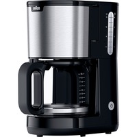 Braun PurShine KF 1500, Cafetera de filtro negro/Acero fino