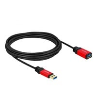 DeLOCK 82755, Cable alargador negro/Rojo