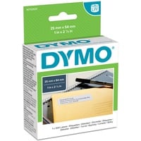 Dymo LW etiquetas auténticas de dirección del remitente | 25 mm × 54 mm | rollo de 500 etiquetas con reverso fácil de retirar | autoadhesivas | para etiquetadoras LabelWriter Blanco, Etiqueta para impresora autoadhesiva, Papel, Permanente, Rectángulo, LabelWriter