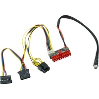Inter-Tech 88882193 cable de alimentación interna, Adaptador ATX (20-pin), SATA 15-pin + Molex (4-pin), Derecho, Derecho, Multicolor, 35 mm