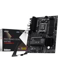 MSI PRO B840-S EVO WIFI6E, Placa base negro/Plateado