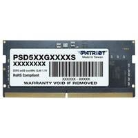 Patriot PSD516G480081S, Memoria RAM negro