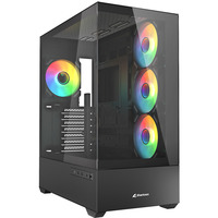 Sharkoon AK6 RGB, Cajas de torre negro