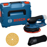 Bosch Lijadora excéntrica inalámbrica GEX 12V-150-3 Professional solo, 12 voltios, Lijadora orbital azul/Negro