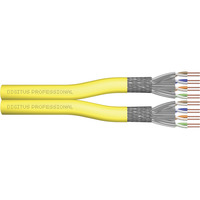 Digitus Cable de instalación profesional Cat.7a S/FTP dúplex, Dca amarillo