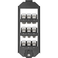 Digitus Soporte de suelo para módulos Keystone, triple, Bastidor de instalación negro