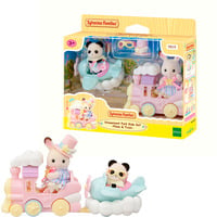 EPOCH Traumwiesen Sylvanian Families - Set de juego parque de atracciones Viaje en tren, Juegos de construcción 