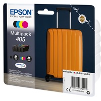 Epson Multipack 4-colours 405 DURABrite Ultra Ink, Tinta Rendimiento estándar, Tinta a base de pigmentos, Tinta a base de pigmentos, 7,6 ml, 5,4 ml, 1 pieza(s)