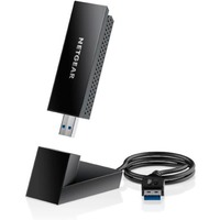 Netgear Nighthawk AXE3000 WLAN 1200 Mbit/s, Adaptador Wi-Fi Inalámbrico, USB, WLAN, Wi-Fi 6E (802.11ax), 1200 Mbit/s, Negro