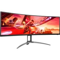 AOC B2 AG493UCX2 pantalla para PC 124 cm (48.8") 5120 x 1440 Pixeles Quad HD LED Negro, Monitor de gaming negro, 124 cm (48.8"), 5120 x 1440 Pixeles, Quad HD, LED, 1 ms, Negro