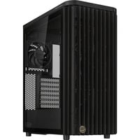 ASUS ProArt PA401 Wood TG PWM (Black) Torre Negro, Cajas de torre negro, Torre, PC, Negro, ATX, Vidrio templado, 16 cm