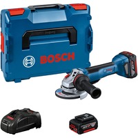 Bosch GWS 18V-10P PROFESSIONAL amoladora angular 12,5 cm 9000 RPM 1,9 kg azul/Negro, 9000 RPM, 12,5 cm, Batería, 1,9 kg, Motor sin escobillas