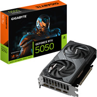GIGABYTE GeForce RTX 5050 WINDFORCE OC 8G Tarjeta Gráfica - 8GB GDDR6, 128bit, PCI-E 5.0, 2587MHz Frecuencia del núcleo, 2 x DP, 2 x HDMI, NVIDIA DLSS 4, GV-N5050WF2OC-8GD 128bit, PCI-E 5.0, 2587MHz Frecuencia del núcleo, 2 x DP, 2 x HDMI, NVIDIA DLSS 4, GV-N5050WF2OC-8GD, GeForce RTX 5050, 8 GB, GDDR6, 128 bit, 7680 x 4320 Pixeles, PCI Express 5.0