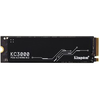 Kingston KC3000 M.2 1024 GB PCI Express 4.0 3D TLC NVMe, Unidad de estado sólido negro, 1024 GB, M.2, 7000 MB/s