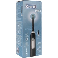 Procter & Gamble Oral-B Pro 1 Cross Action, Cepillo de dientes eléctrico negro, Adulto, Cepillo dental oscilante, Cuidados diarios, Sensible, Blanqueador, Negro, 2 min, Alrededor