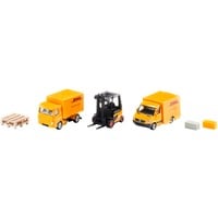 SIKU 6335 vehículo de juguete, Automóvil de construcción Set de juego de logística, DHL Logistics, 3 año(s), Metal, Plástico, Multicolor