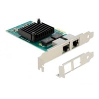 DeLOCK PCIe x1 a 2x RJ45 Gbit, Adaptador de red 