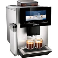 Siemens TQ903D03 cafetera eléctrica Totalmente automática Máquina espresso 2,3 L, Superautomática acero fino/Negro, Máquina espresso, 2,3 L, Granos de café, Molinillo integrado, 1500 W, Acero inoxidable