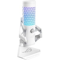 ASUS ROG Carnyx Blanco Micrófono de superficie para mesa blanco, Micrófono de superficie para mesa, -37 dB, 20 - 20000 Hz, 24 bit, 192 kHz, 120 dB