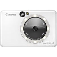 Canon Zoemini S2 Blanco, Cámara instantánea blanco, 0,5 - 1 m, 700 mAh, Polímero de litio, MicroUSB, 188 g, 80,3 mm