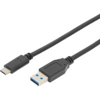 Digitus Cable de conexión USB 3.2 Gen 2 USB-A > USB-C negro
