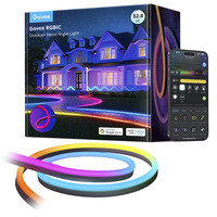 Govee RGBIC Outdoor Neon Strip Lights, Tira de LED Tira de luz inteligente, Wi-Fi/Bluetooth, Multicolor, LED, 1130 lm, Patio trasero, Patio, Fachada, Jardín delantero, Terraza