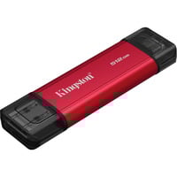 Kingston Dual Portable 512 GB, Unidad de estado sólido rojo/Negro