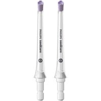 Philips Sonicare Boquilla Power Flosser HX3062/00 2 Boquillas del irrigador oral, Cabezal de cepillo blanco, Cabezal para irrigador bucal, Blanco