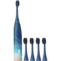 happybrush HBV3O4RW, Cepillo de dientes eléctrico azul/Beige