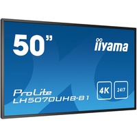 iiyama LH5070UHB-B1, Pantalla de gran formato negro